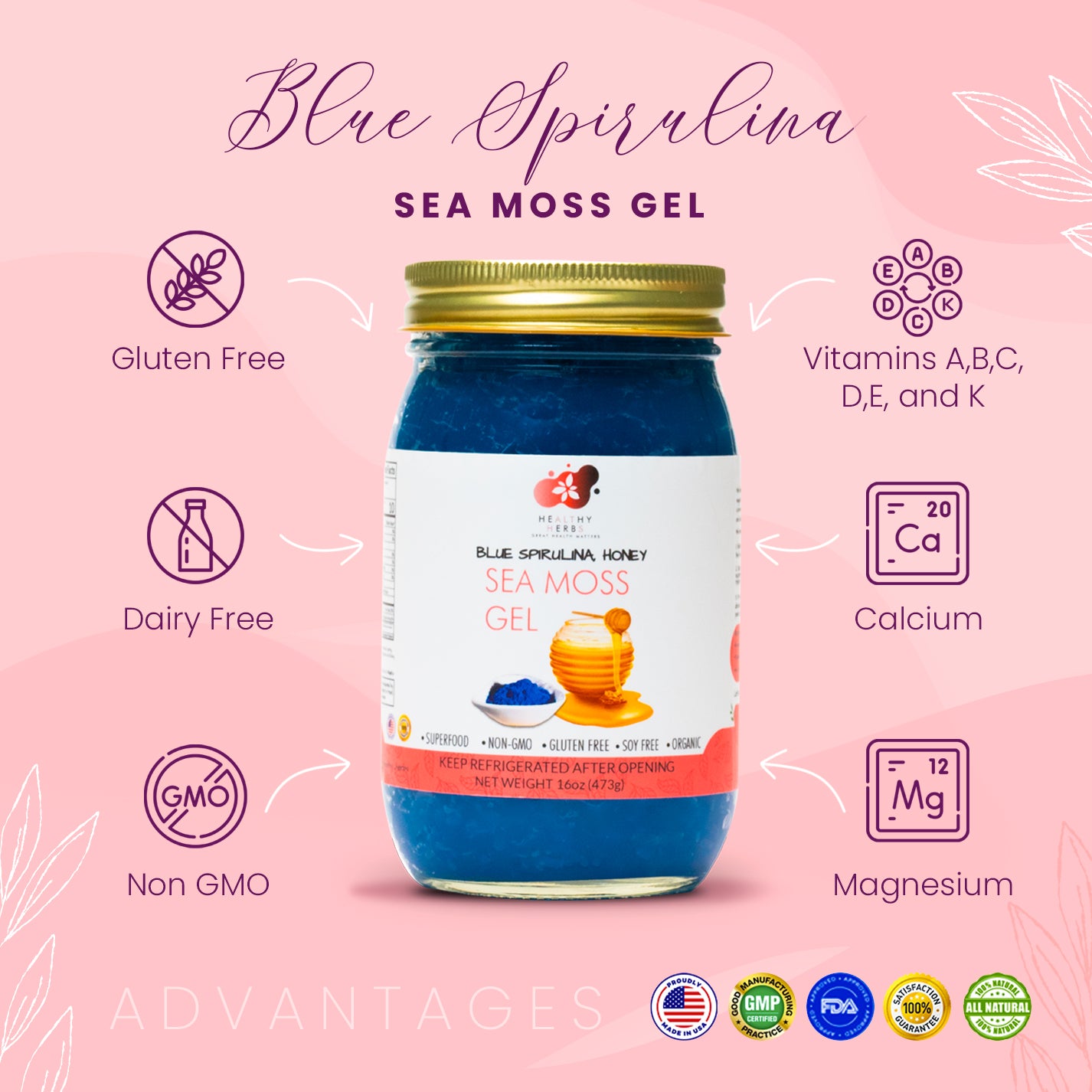 Healthy Herbs sea moss gel, yoni oils, feminine and herb products are made from 100% organic, plant based ingredients, vegan, gluten free, with no additives. Our seamoss gels are made from wildcrafted seamoss along the shorelines of Jamaica and St. Lucia