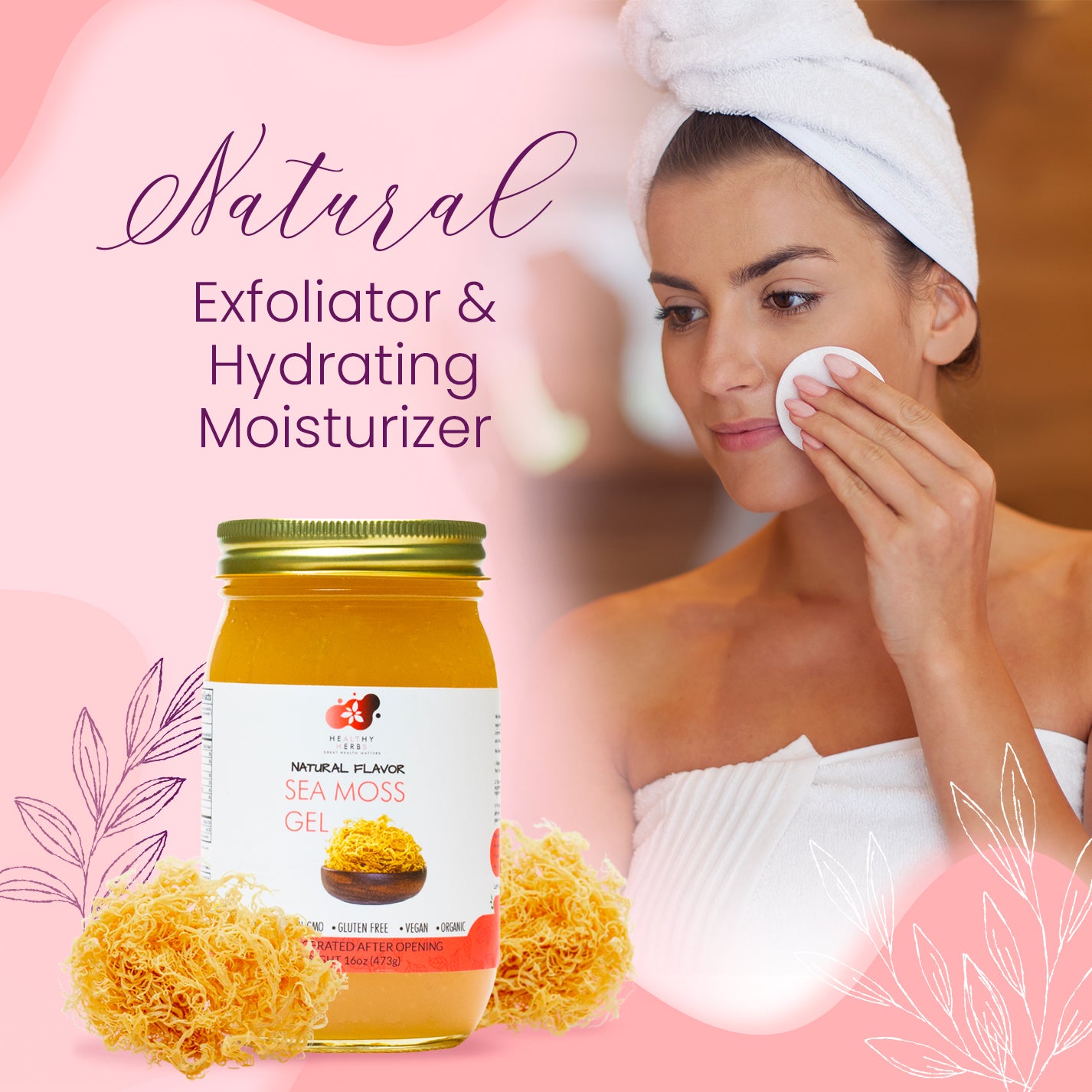Healthy Herbs sea moss gel, yoni oils, feminine and herb products are made from 100% organic, plant based ingredients, vegan, gluten free, with no additives. Our seamoss gels are made from wildcrafted seamoss along the shorelines of Jamaica and St. Lucia