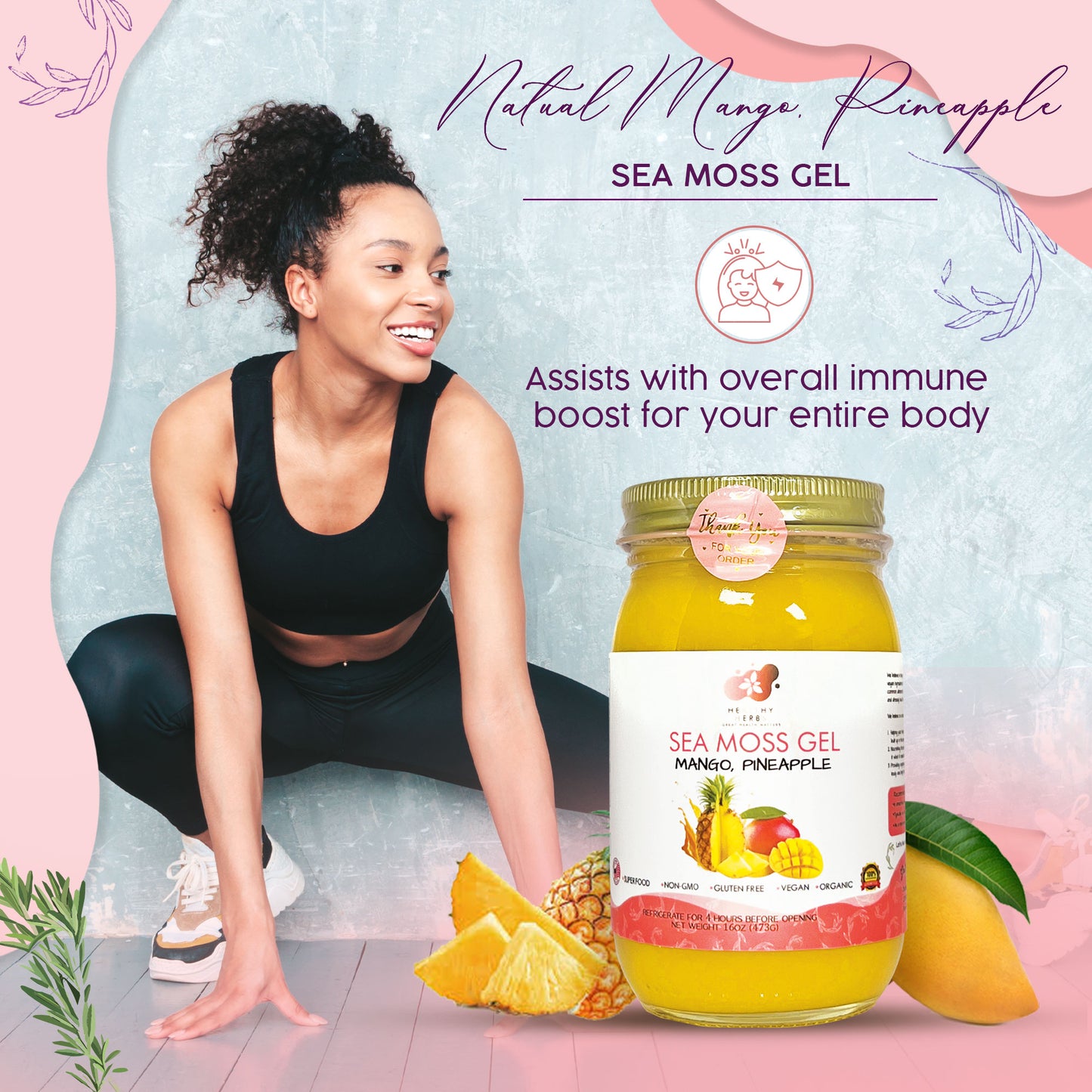 Healthy Herbs sea moss gel, yoni oils, feminine and herb products are made from 100% organic, plant based ingredients, vegan, gluten free, with no additives. Our seamoss gels are made from wildcrafted seamoss along the shorelines of Jamaica and St. Lucia