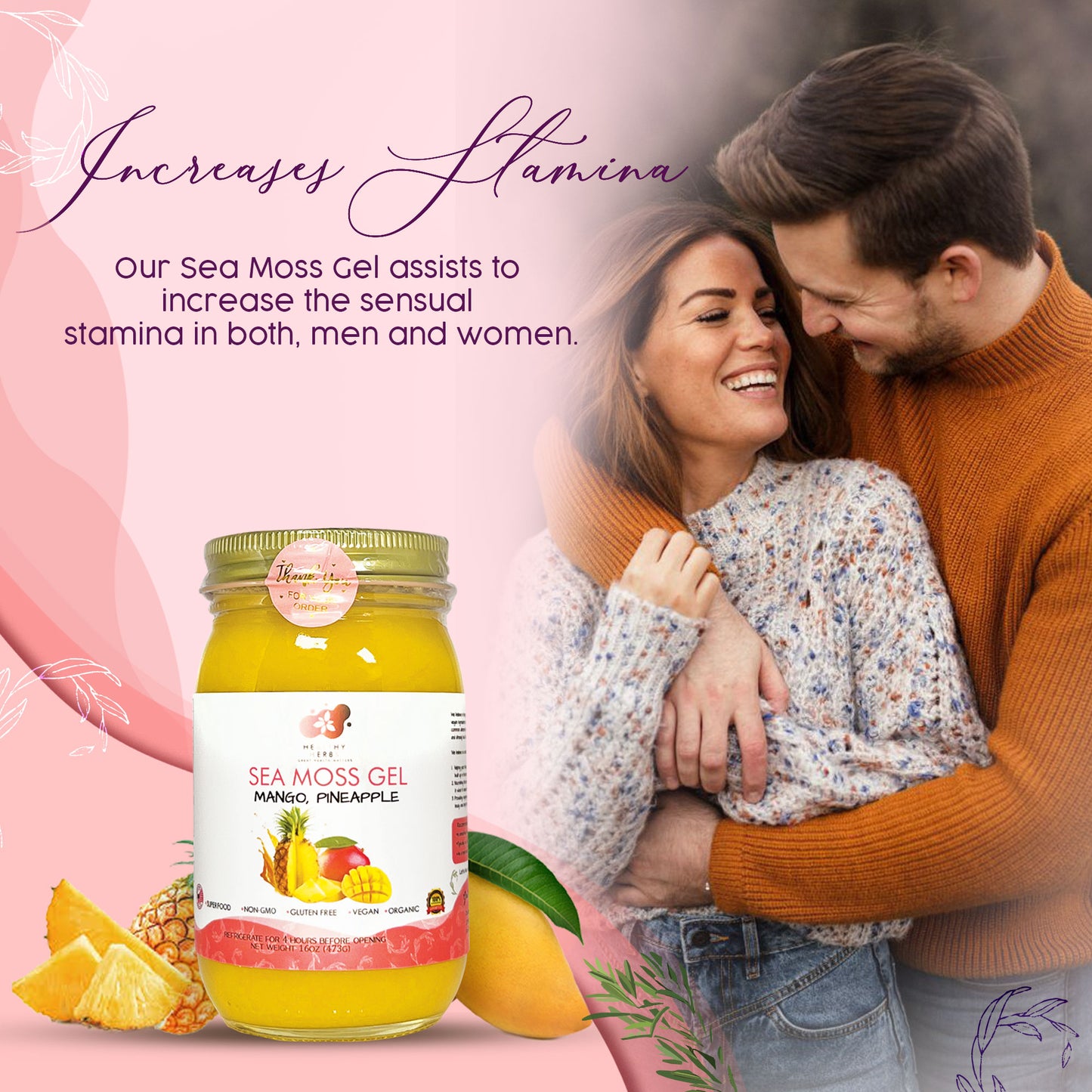 Healthy Herbs sea moss gel, yoni oils, feminine and herb products are made from 100% organic, plant based ingredients, vegan, gluten free, with no additives. Our seamoss gels are made from wildcrafted seamoss along the shorelines of Jamaica and St. Lucia