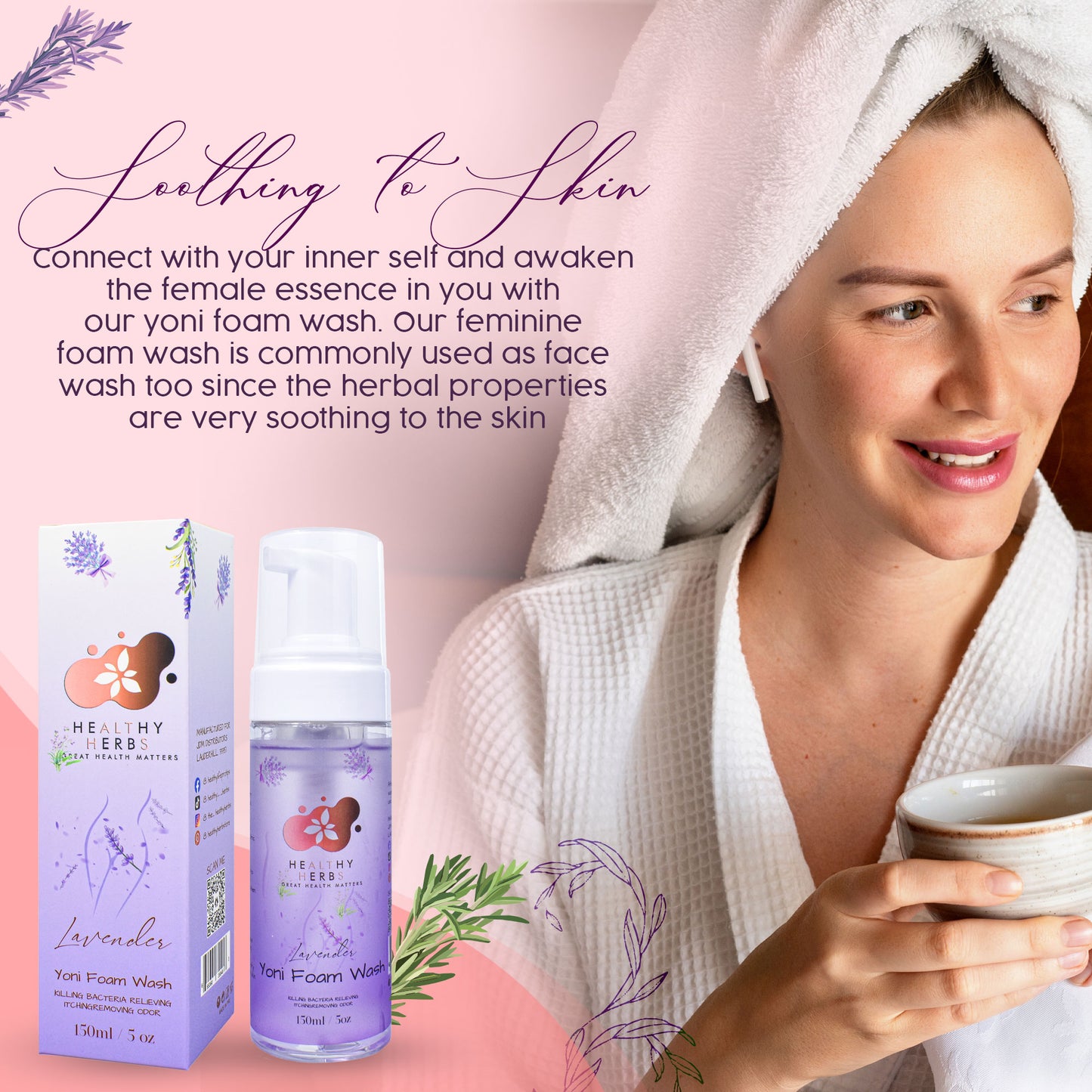 Healthy Herbs sea moss gel, yoni oils, feminine care gel and foam washes herb products are made from 100% organic, plant based ingredients, vegan, gluten free, with no additives. Our seamoss gels are made from wildcrafted seamoss along the shorelines of Jamaica and St. Lucia containing over 90% of the essential vitamins and minerals the body needs. Some of our herbs include mint, calendula, lavender, elderberry, turmeric, yellow dock, spirulina, moringa, ashwagandha, rose, aloe vera, and tea tree.