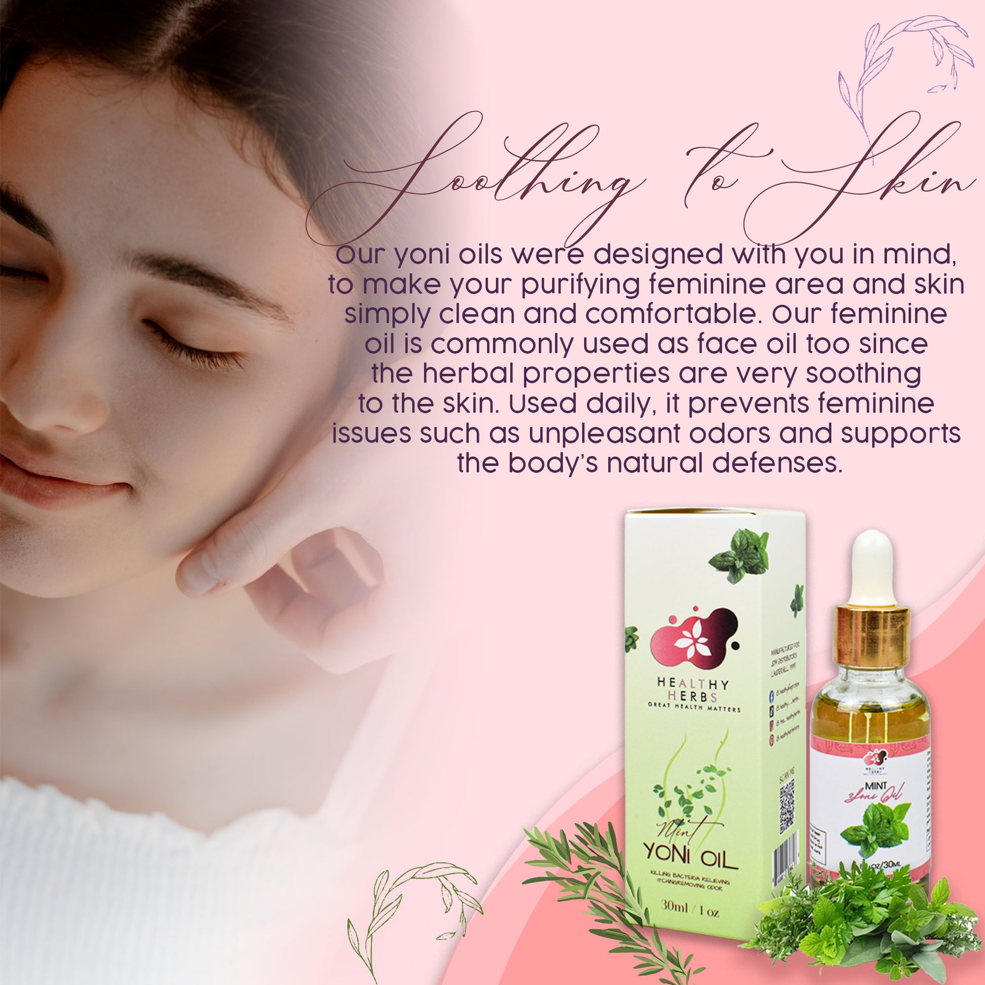 Healthy Herbs sea moss gel, yoni oils, feminine care gel and foam washes herb products are made from 100% organic, plant based ingredients, vegan, gluten free, with no additives. Our seamoss gels are made from wildcrafted seamoss along the shorelines of Jamaica and St. Lucia containing over 90% of the essential vitamins and minerals the body needs. Some of our herbs include mint, calendula, lavender, elderberry, turmeric, yellow dock, spirulina, moringa, ashwagandha, rose, aloe vera, and tea tree.