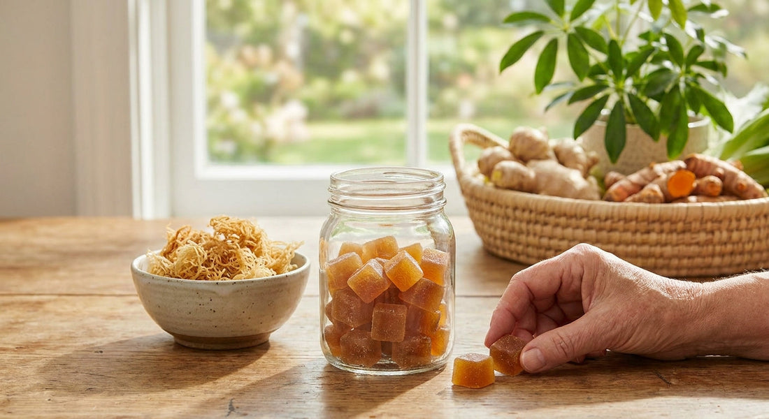 Sea moss gummies label guide for older adults