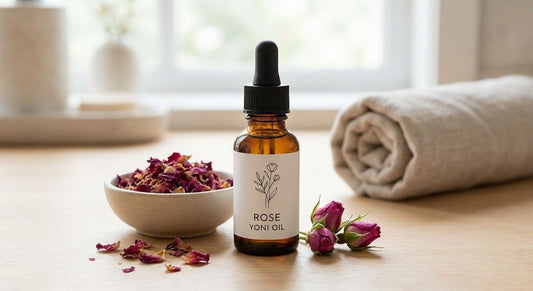 Rose yoni oil for daily intimate moisture