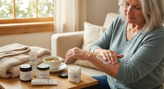 Magnesium cream for mature skin care