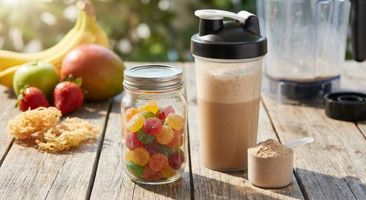 Sea moss gummies for post-workout protein shakes