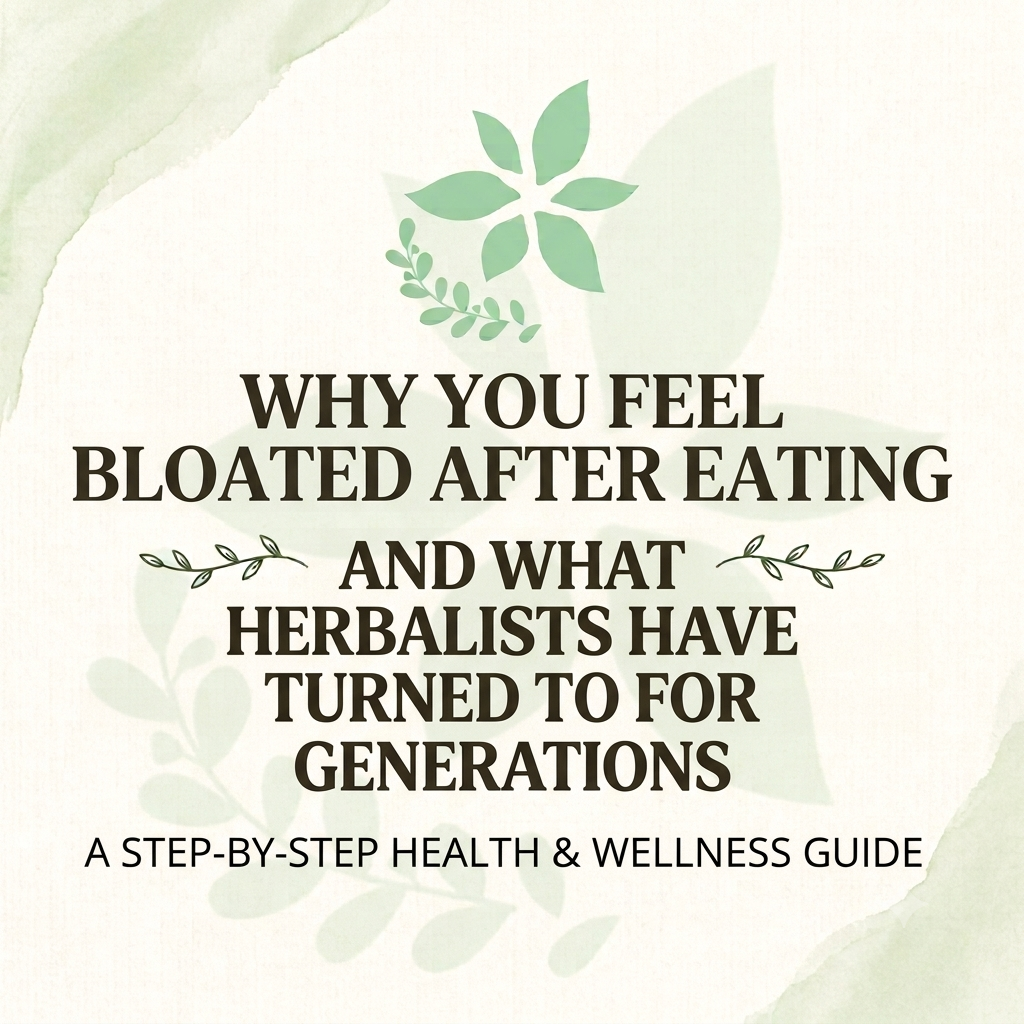 Why You Feel Bloated After Eating (And What Herbalists Have Turned To For Generations)