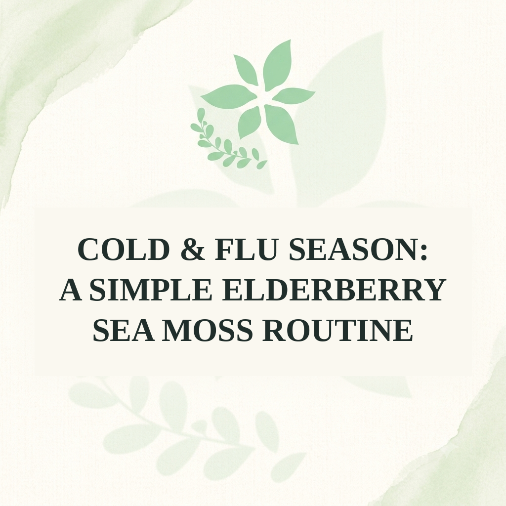 Cold & Flu Season: A Simple Elderberry Sea Moss Routine