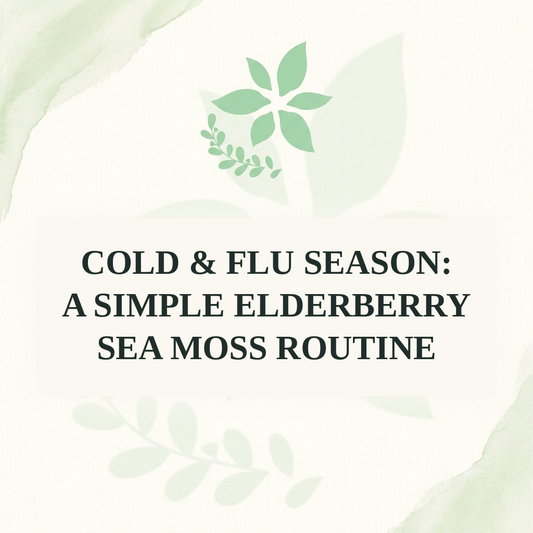 Cold & Flu Season: A Simple Elderberry Sea Moss Routine