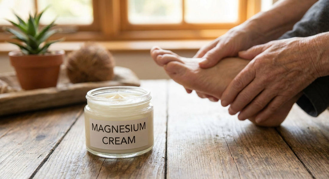 Magnesium cream for adult foot massage