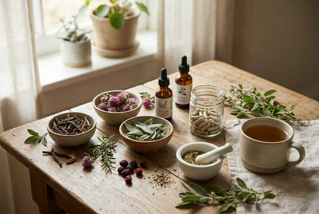 Herbal supplement label guide for midlife wellness