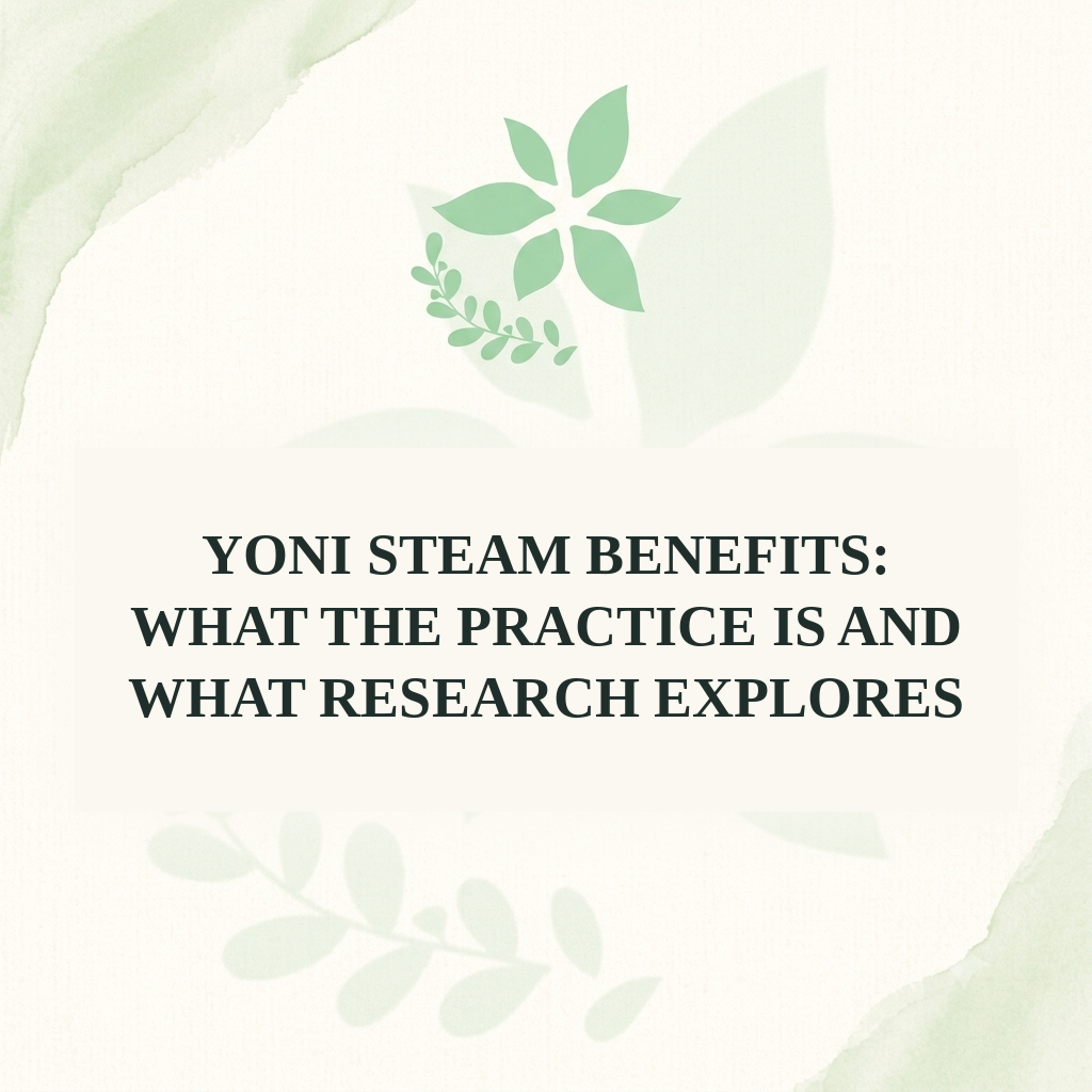 Yoni Steam Benefits: What the Practice Is and What Research Explores