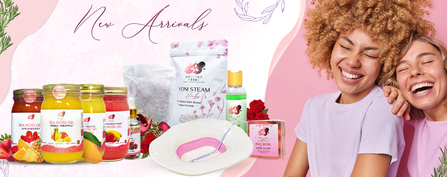 Healthy Herbs sea moss gel, yoni oils, feminine and herb products wildcrafted seamoss along the shorelines of St. Lucia