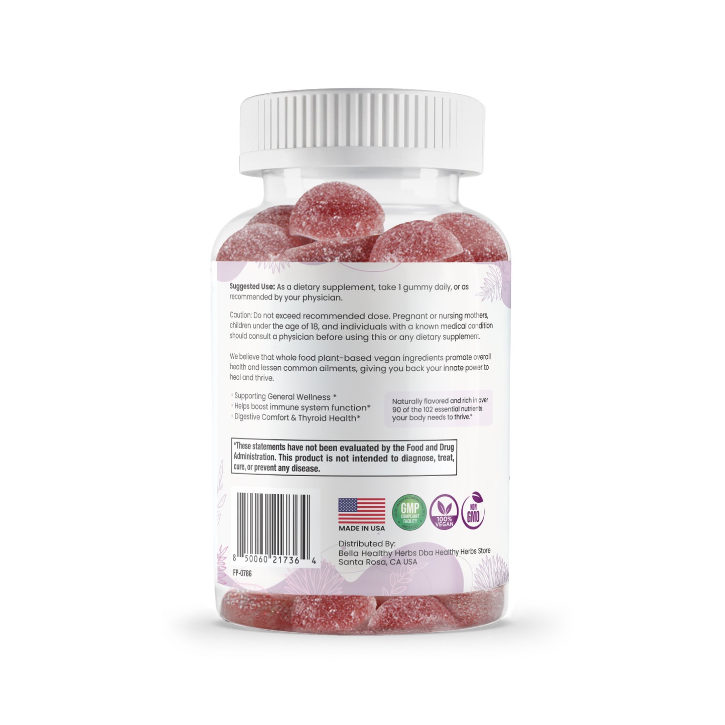 Healthy Herbs | Elderberry & Irish Sea Moss Gummies | 30 Servings (2100mg)