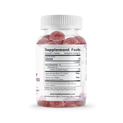 Healthy Herbs | Elderberry & Irish Sea Moss Gummies | 30 Servings (2100mg)