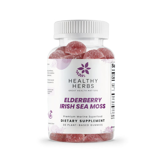 Healthy Herbs | Elderberry & Irish Sea Moss Gummies | 30 Servings (2100mg)