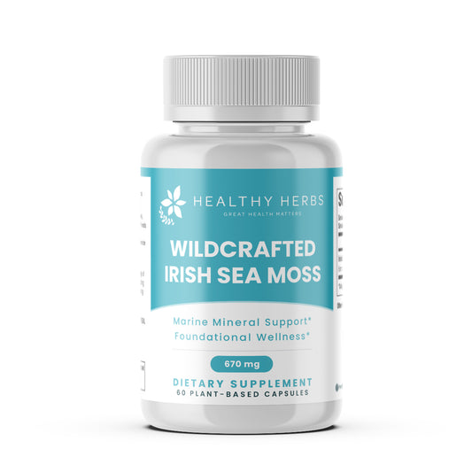 Healthy Herbs | Pure Sea Moss Capsules 670mg (60ct) 30-Servings