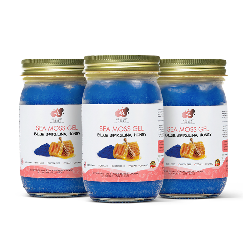 Blue Spirulina Sea Moss Gel