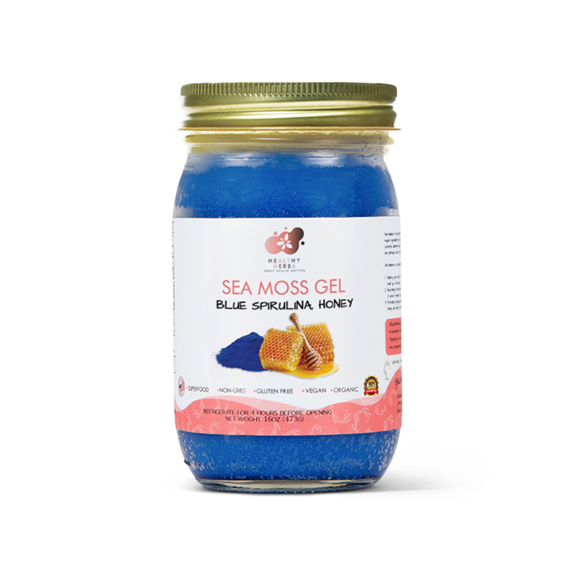 Blue Spirulina Seamoss Gel